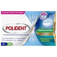 POLIDENT Nettoyant Prothèses Dentaires, Fraîcheur Intense, 36 Comprimés