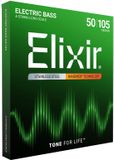 Elixir 14702 Nanoweb Gecoate Stainless Steel Bassnaren (50-105)
