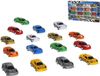 Gerimport Speelgoed multi auto retrofrictie set van 16 stuks - Veilig voor kinderen