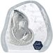 Crystaljulia presse-papier met loodkristal, transparant, 11,5 cm