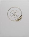 Exacompta Gastenboek 100 pagina's met goudsnede Ringflower - Wit - 47632E