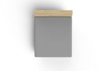 Premium Asir - Ranforce Double XL hoeslaken - Donkergrijs - 140 x 200 + 30 cm