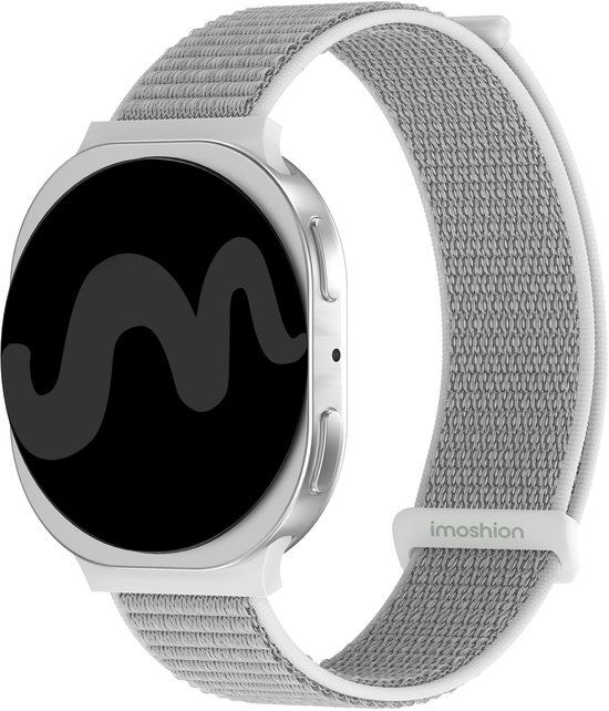 imoshion Nylon bandje - Geschikt voor Samsung Galaxy Watch 9 (40/44mm) / Watch 8 (40/44mm) / Classic (46mm) - Seashell