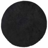 vidaXL - Hoogpolig - vloerkleed - NAVARRA - 240x240 cm - polyester - zwart