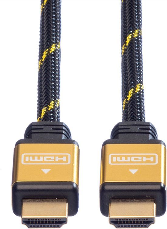 ROLINE GOLD HDMI HighSpeed Kabel met Ethernet, M-M, 1 m