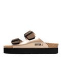 Bayton Japet pantoufles bronze / noir