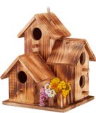 Relaxdays Vogelhuis Hout Hangend Bruin