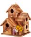 Relaxdays Vogelhuis Hout Hangend Bruin