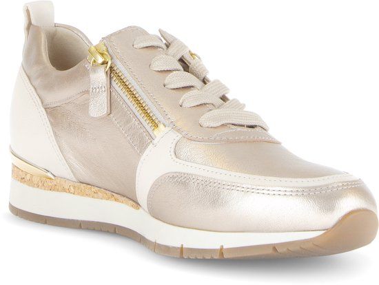Gabor Dames Sneakers - beige 83.411.62 - Maat 39 - Suède - Lente/Zomer 2026