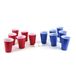 MISTER GADGET - Drinkspel bier pong glazen herbruikbaar Drugstore Gift Entertainment Gadget Fun MG3312 Blauw Rood