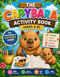 The Capybara Activity Book for Kids: Ages 4-8 | 50+ Coloring Pages, Mazes, Word Search, Dot-to-Dot & Counting | A Fun Screen-Free Activity Book for Boys and Girls