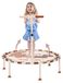 Trampoline enfant 101 cm, pliable, avec poignée réglable et ventouses