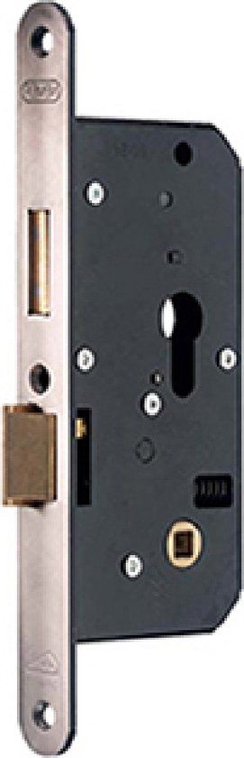 Nemef 4429 SKG Veiligheidsslot - RVS Geborsteld - Profielcilinder - DIN Links/Rechts