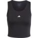 adidas dames Techfit Cropped Training Tank Top Shirt, BLACK, XXS