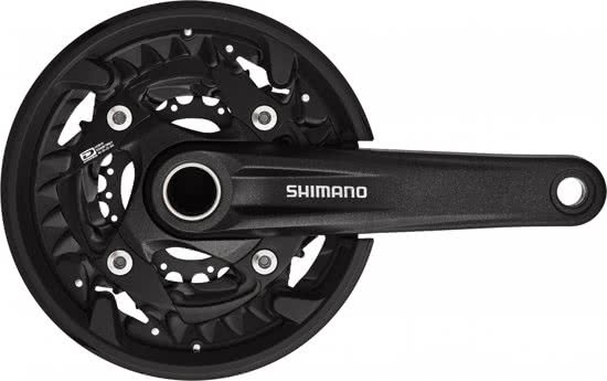 Shimano MTB FC-MT500 Zwengel 3 x 10-speed 40-30-22 tanden zwart Pedaalarmlengte 175 mm