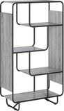 vidaXL Highboard Grijs Sonoma 80 x 37.5 x 144 cm Bewerkt hout