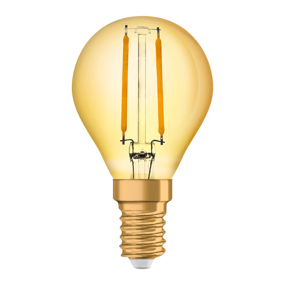 Osram Vintage 1906 LED Classic E14 P 2.5W 824 Filament Goud | Zeer Warm Wit - Vervangt 22W