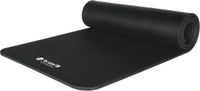 ForzaFit Yogamat Zwart 183 x 61 x 1 cm - Extra dik - Yoga - Pilates - Fitness mat met Draagriem