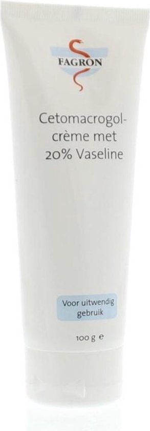 Fagron Cetamacrogolcrème Met 20% Vaseline 100 gr
