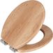 Wenko WC bril Licht eiken decor - MDF FSC gecertificeerd - Easy-Close softclose sluiting - Fix-Clip bevestiging afklikbaar