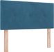 vidaXL - Hoofdbord - Donkerblauw - 100 cm - Fluweel