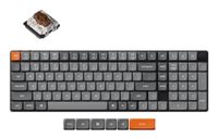 Keychron K17 Max QMK Toetsenbord Universeel USB + RF Wireless + Bluetooth Engels Zwart