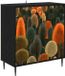 vidaXL Dressoir ZAANDAM Zwart eiken 69 x 33 x 76 cm Bewerkt hout