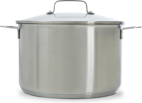 BK Bistro Soeppan - 24 cm - 6L - RVS - Inductie - Met Glazen Deksel - PFAS-vrij