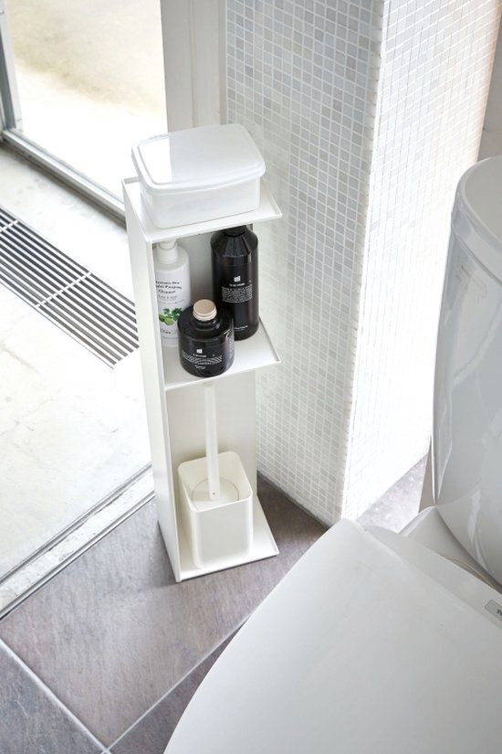 Yamazaki Slim toilet rack - Tower - White