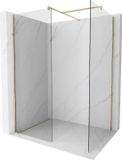 Mexen Kioto paroi de douche Walk-in 160 x 105 cm, transparent, or