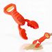 alldoro 60177 Zandgrijper Hummer rood, robuust zandspeelgoed voor kinderen, zandbakkrab, licht en met één hand te bedienen, 34 cm, perzik