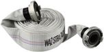 Garronda slang plat 2 inch 20 m - versterkte drukslang 8 bar - brandslang met snelkoppelingen - layflat-slang voor watertransport - wit