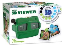 Science4you Retro 3D Viewer voor Kinderen – Retro Speelgoed met Verrekijker en 3D-Beelden van Land- en Zeedieren, Cadeau voor Jongens en Meisjes