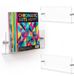 Relaxdays Tijdschriftenhouder - 3 stuks - 30x14,5x5,5 cm - transparant