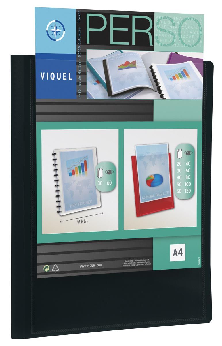 Viquel Showalbum 40 Tassen Zwart