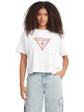 GUESS Dames T-shirt Art W4YI73 K8HM0 Regular Fit, Meerkleurig, M