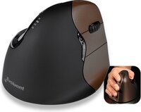Evoluent VerticalMouse 4 Ergonomische Muis - Draadloos - Bruin/Zwart