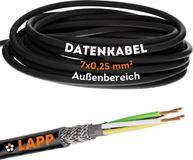 Lapp 10 meter 1030478 LiYCY afgeschermde stuurkabel 7x0,25 mm² Zwart