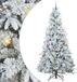 vidaXL Kunstmatige Hinged Kerstboom met 300 LED Wit 240 cm PE en PVC