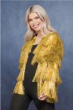 Smiffys Fever Kostuum Jacket -S/M- Tinsel Festival Goudkleurig