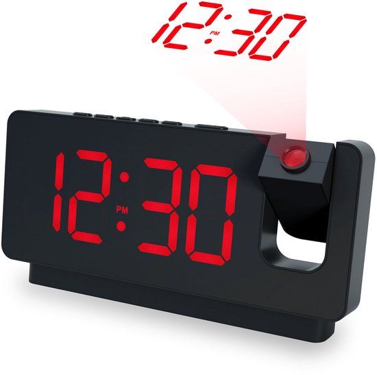 Caliber HCG201 - Digitale Wekker met Projectie - Zwart