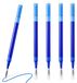 5 cartouches rechargeables, effaçable, 0,7 mm, 11 cm, bleu
