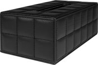 LYVION Tissue opbergdoos PU leer - Zwart