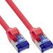 InLine 74955R Netwerkkabel Rood 0,5 m Cat6a S/FTP Rond