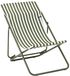 Lafuma Maxi Transat - Chaise de plage - Pliable - Réglable - Airlon - Moss rayé