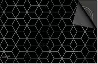Dietrix Inductie beschermer 76x51,5 cm - Hexagon - Kubussen Zilver