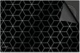 Dietrix Inductie beschermer 76x51,5 cm - Hexagon - Kubussen Zilver