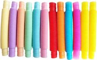 oCreon Rekbare slangen - Set van 12 - Meerkleurig - 19 mm - Aanraakaccessoire - Flexibel - Ontspanning - Dagelijks gebruik