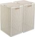 Curver Kaya Wasmand met deksel - 60L - 2 stuks - 38x29x58,5 cm - Wit