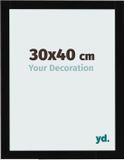 yd. Cadre photo 30x40 cm Noir Brillant MDF